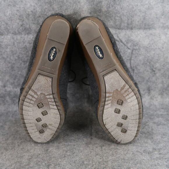 Dr Scholls Shoes Womens 9 Bootie Wedge Chukka Lace Up Casual Fashion Grey Tassel - Picture 10 of 14